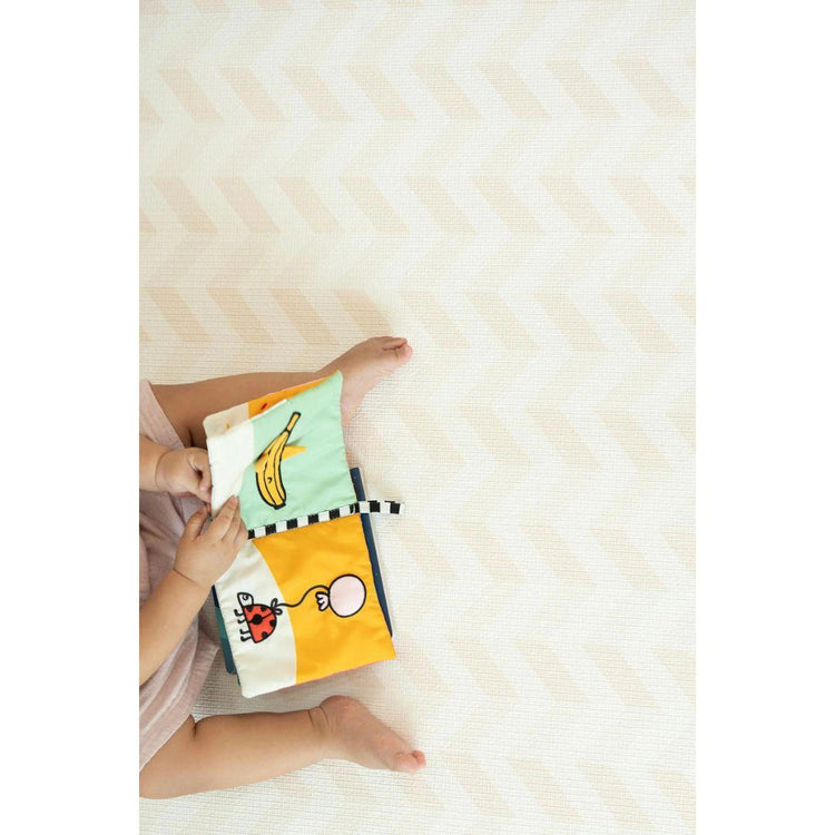 GingerBubs Bloom Play Mat Large - Cream Pink (200 x 140 x 2.0 cm)