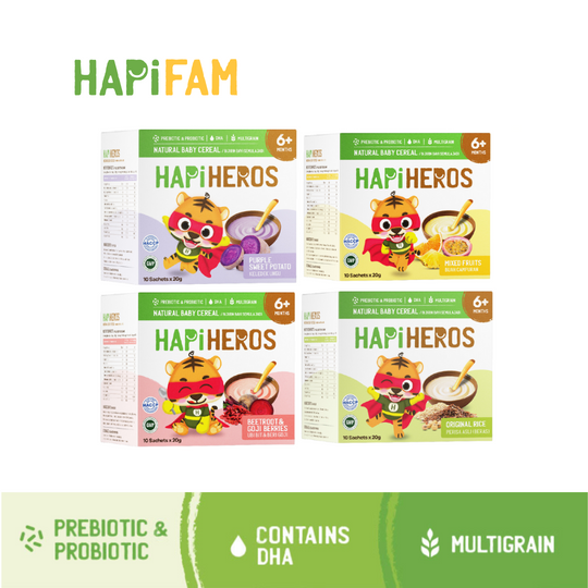 Hapi Heros Natural Baby Cereal 200g (6m+)