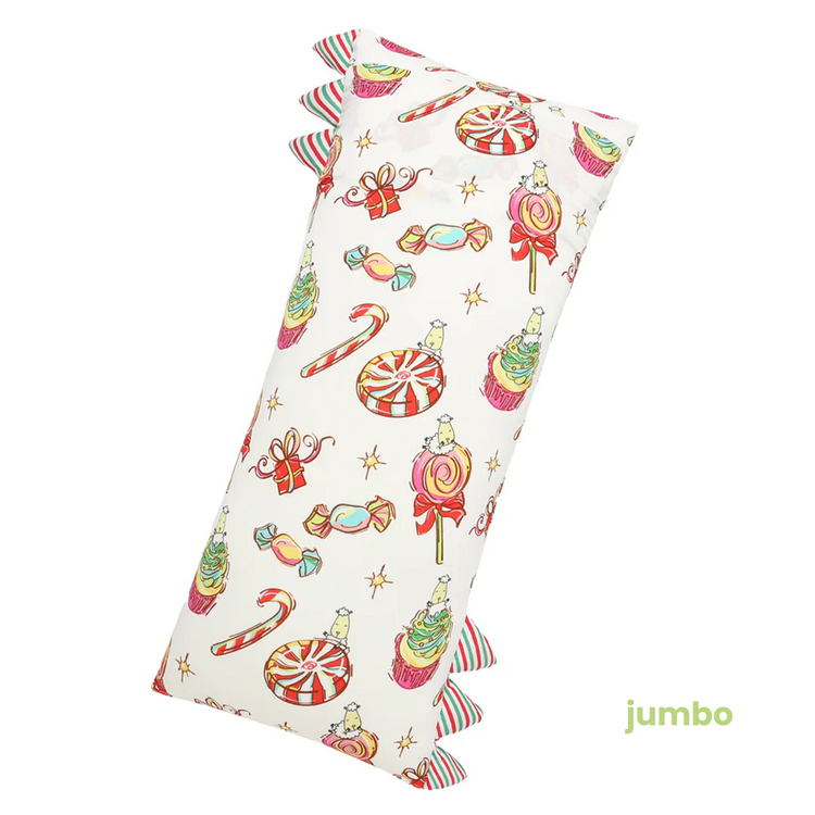 Baa Baa Sheepz Bed-Time Buddy Christmas 3 White with Stripe Tag