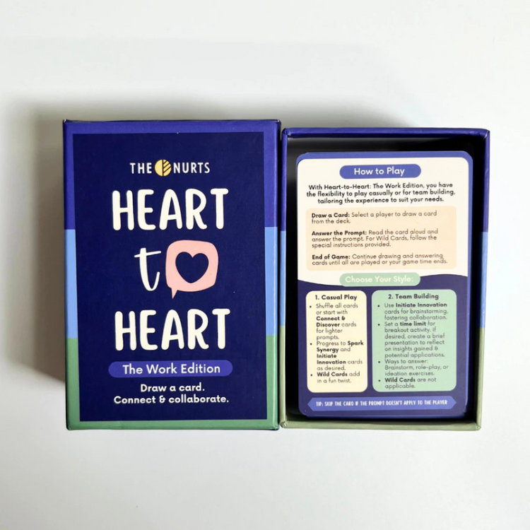 The Nurts Heart-To-Heart The Work Edition Cards | Cards for Team Building | Suitable for Working Professionals |Ice Breaking Game