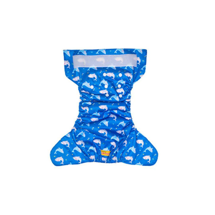 Cheekaaboo 2-in-1 Reusable Swim Diaper - Blue Shark (Newborn - 36 Months)