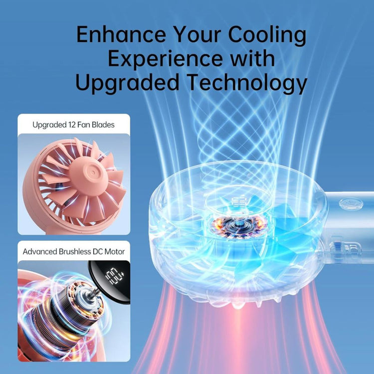 JisuLife Handheld Fan Life4 (3600mAh) | 13H | LED Display | 5 Gears | Desktop | Portable | Strong Wind