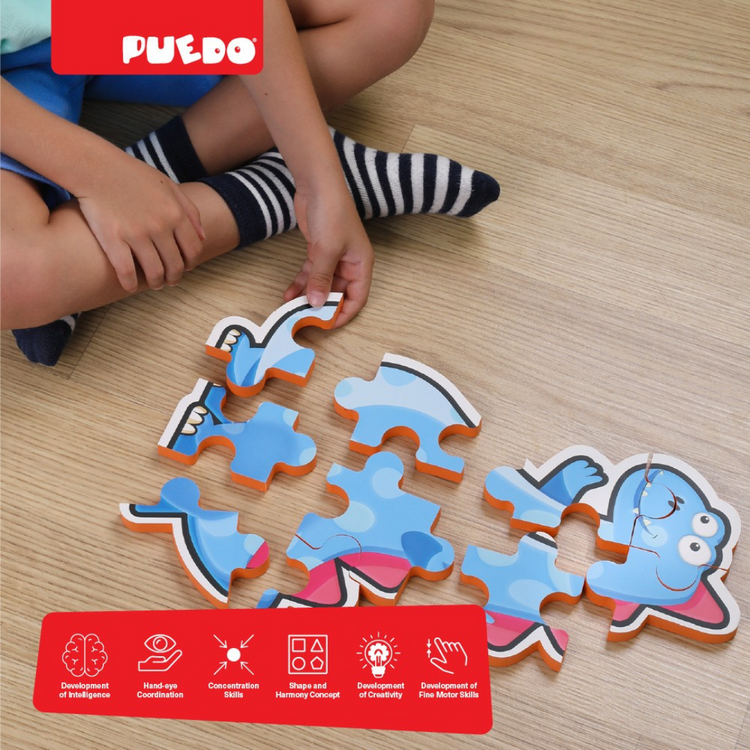 Puedo Biggy Puzzle  (4 variations; Pink, Orange, Green, Blue)