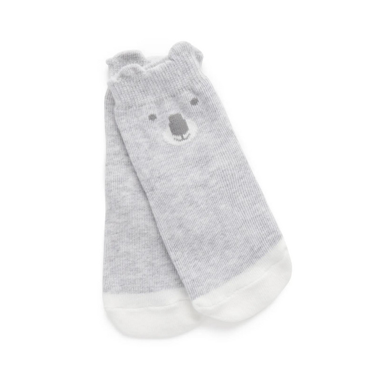Purebaby 2 Organic Koala Socks