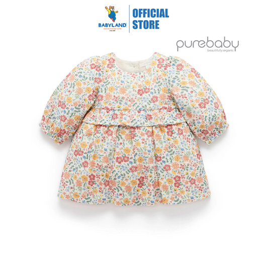 Purebaby Organic Wild Flower Print Forest Dress
