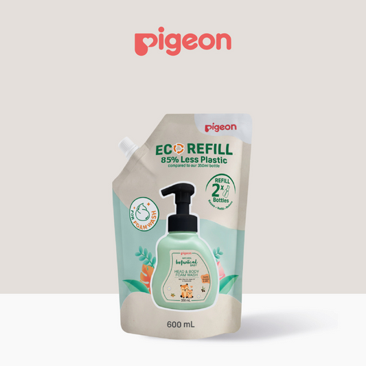 Pigeon Natural Botanical Baby Foam Wash Refill 600ml