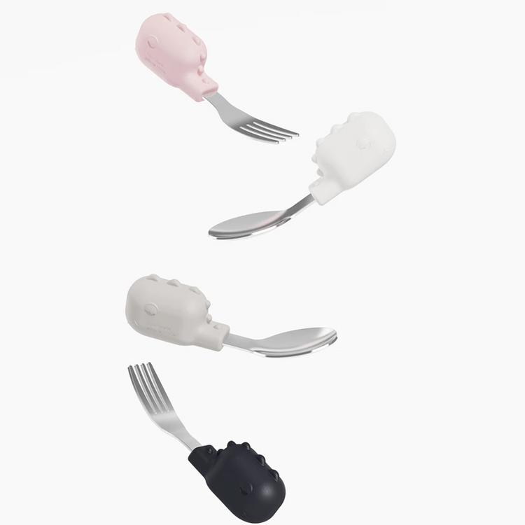 He or She Baby Fork & Spoon Set