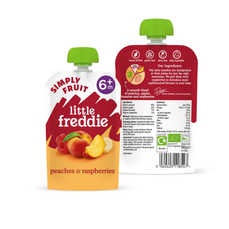 Little Freddie Organic Fruits Pouches (6m+) (90g-100g) - Puree