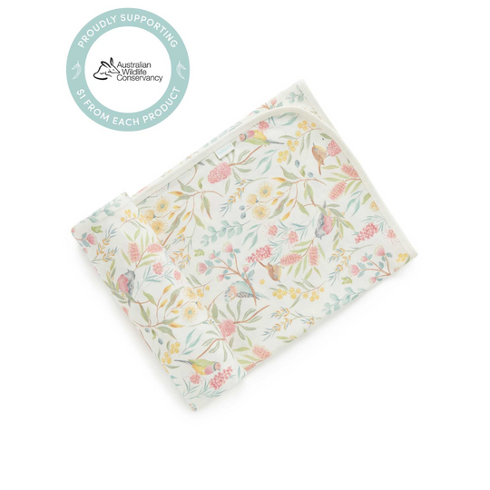 Purebaby Organic Aviary Garden Strech Wrap