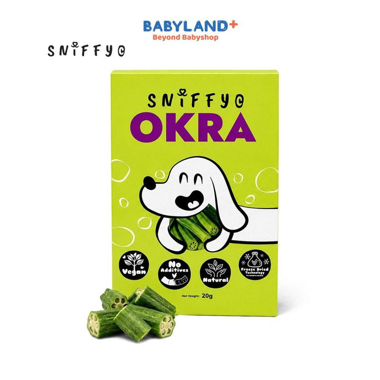 Sniffy.c Freeze-dried Vegetable Pet Snacks - Okra 20g