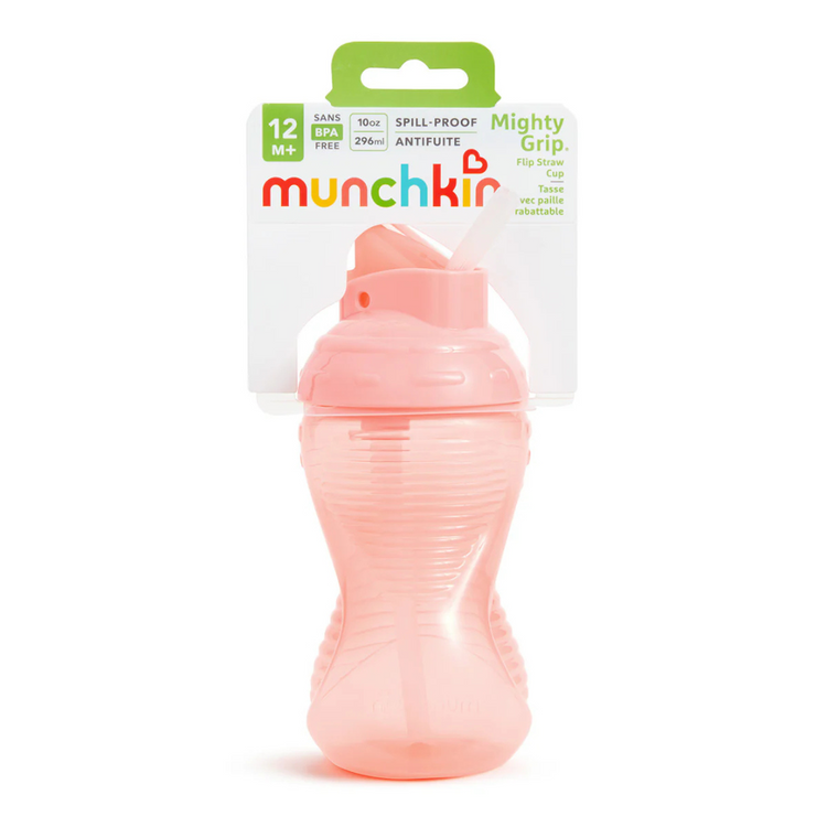 Munchkin Mighty Grip® Flip Straw Cup, 10oz (12m+)