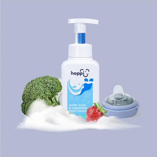 Hoppi Baby Bottle, Fruits & Vegetables Foam Cleanser 500ml
