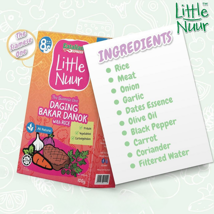 Eatalian Express Little Nuur Baby Food Stage 2 (8m+) | Makanan Bayi Bertekstur Lembut