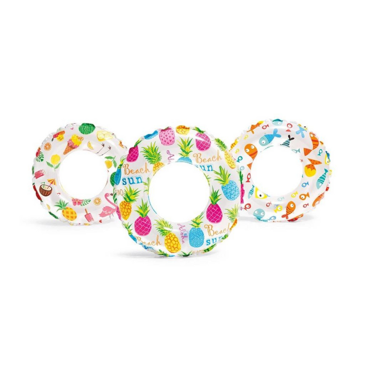 Intex 24in Lively Print Swim Rings IT 59241NP (random print) (6-10yrs)