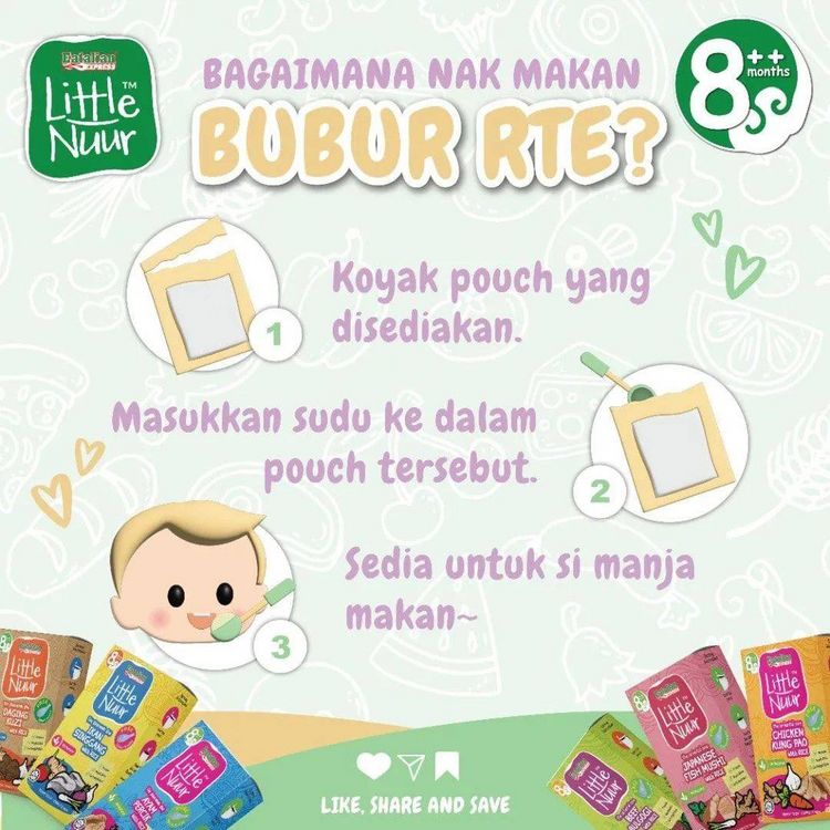 Eatalian Express Little Nuur - IIkan Singgang With Rice 100g (8m+)