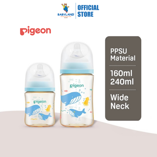 Pigeon SofTouch™ PPSU BPP Nursing Bottle - Ocean Dive (160ml/240ml)