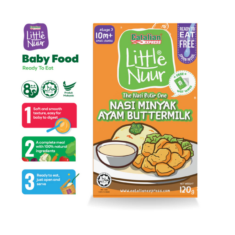 Eatalian Express Little Nuur Baby Food Stage 3 (10m+) | Makanan Bayi untuk 10 bulan ke atas