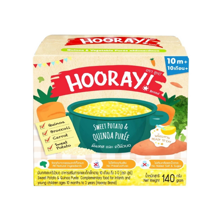 Hooray Baby Food Puree Porridge Cereal 140g ( 10+ months )
