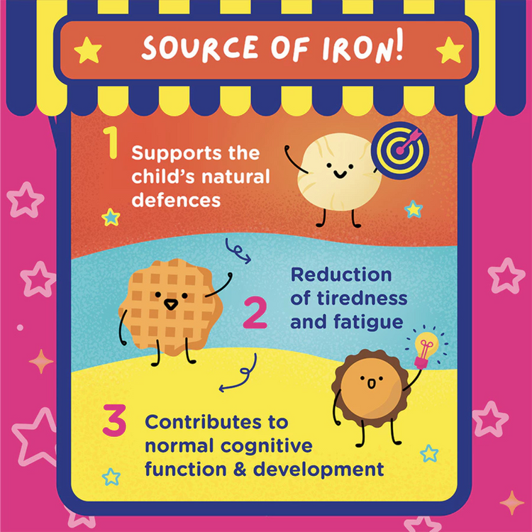[No Added Sugar + Source of Iron] HaruPlate The Smart Cookie 80g (Halal-Certified, Healthy Snack For Kids 1 - 12 years)