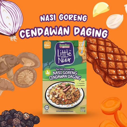 Eatalian Express Little Nuur - Nasi Goreng Cendawan Daging 120g (10m+)