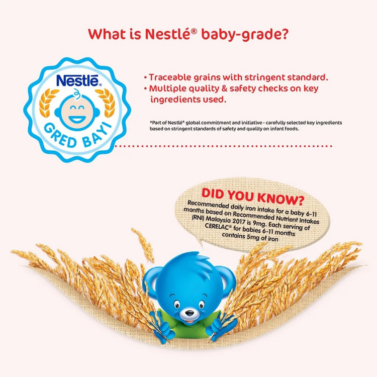 Nestle Cerelac Infant Cereals - Rice & Milk 350g