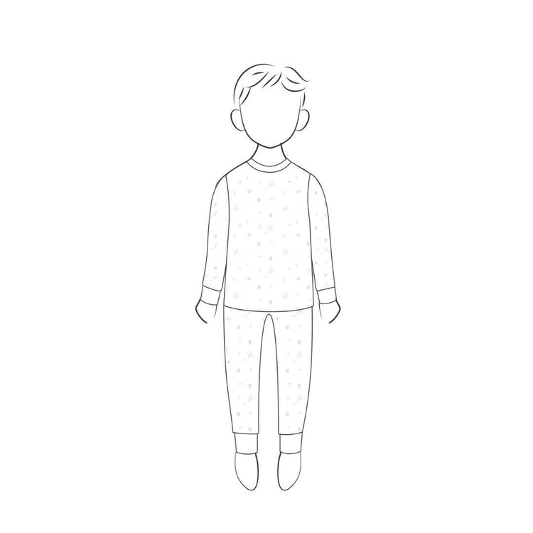 Hamako Tencel Micromodal Kids Long Set - Wilow