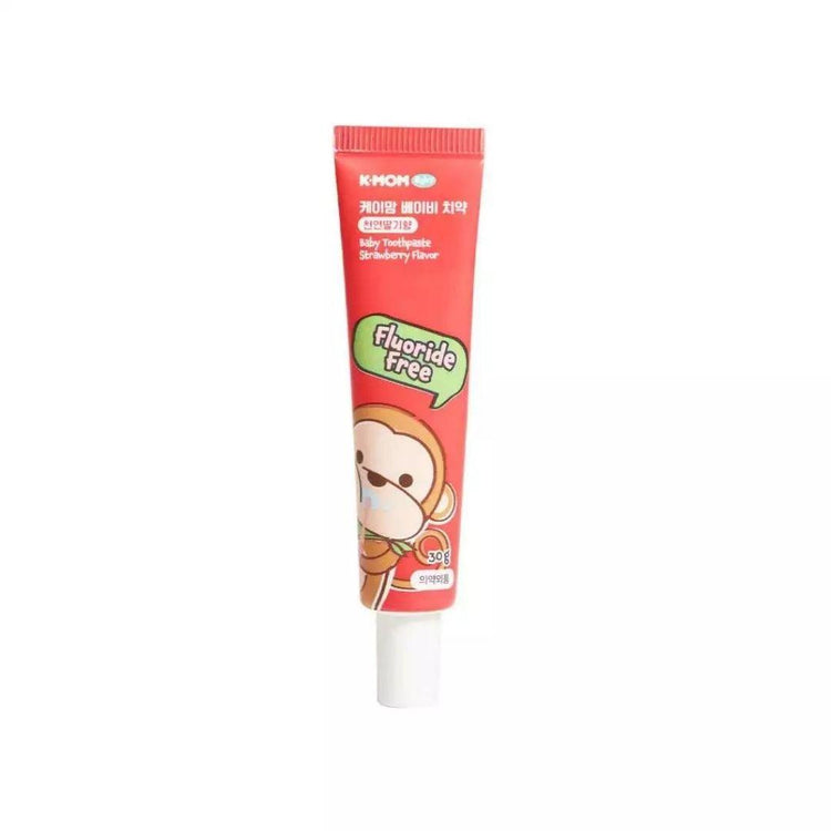 K-Mom Baby Non Fluorine Toothpaste - Strawberry 30g