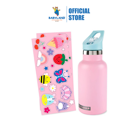 Skip Hop Spark Style Stainless Steel Canteen Bottle 380ml - Pink