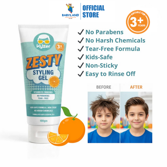 Kyzer Zesty Hair Styling Gel 100g | For Kids 3+ years