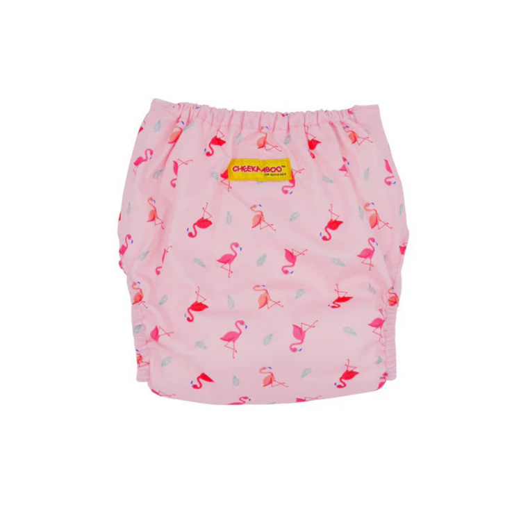 Cheekaaboo Reusable Swim Diaper - Flamingo (Free Size) for 6 - 36 Months