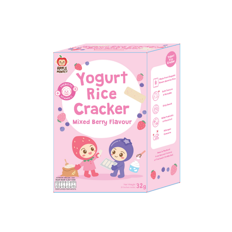 Apple Monkey Yogurt Rice Crackers (32g)