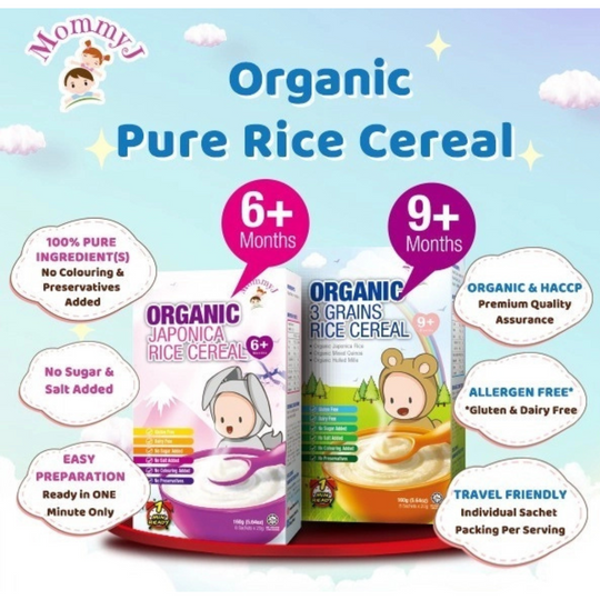 MommyJ Organic Rice Cereal Porridge 120g (6m+)