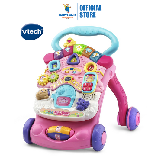 Vtech Sit To Stand Stroll & Discover Activity Walker - Pink ( 9 to 36 months )