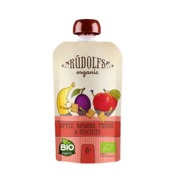 [Halal] Rudolfs Organic Premium Baby Food in Pouches (suitable: 4m+ -- 6m+)