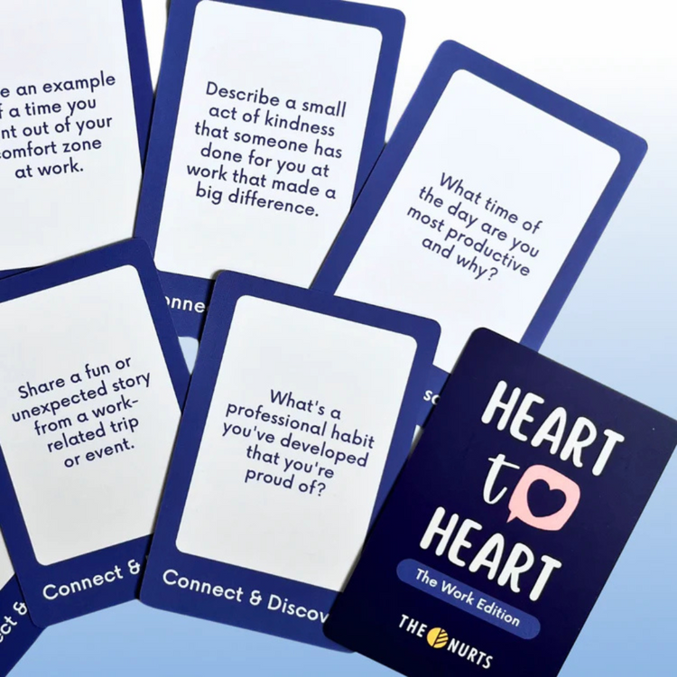 The Nurts Heart-To-Heart The Work Edition Cards | Cards for Team Building | Suitable for Working Professionals |Ice Breaking Game