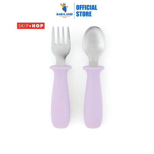 Skip Hop Besties Squad Fork & Spoon Set - Purple (12+ months)