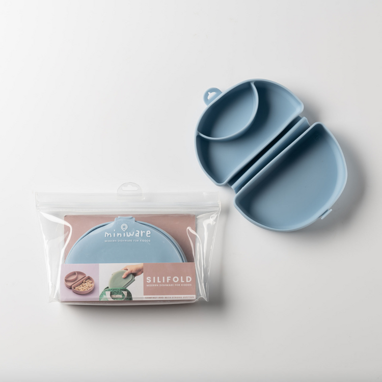 Miniware Silifold (Foldable Silicone Plate): Compact Children's Portable Plate