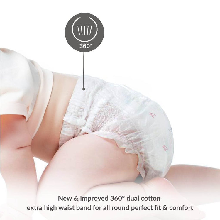 Applecrumby AirPlus Overnight Pull Up Diapers - M50 / L46 / XL42 / XXL36