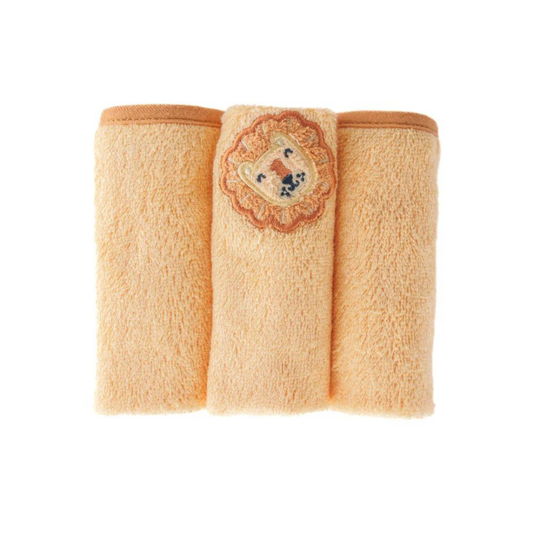 Snapkis 2-Sided Washcloth 3pcs Lion