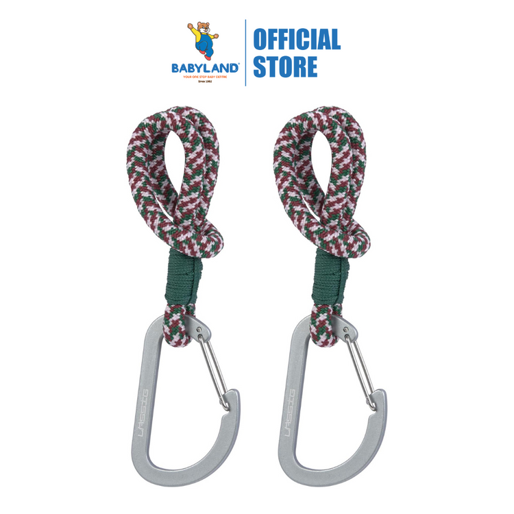 Lassig Cas Mix Stroller Hooks Cord 2 Pcs - Green