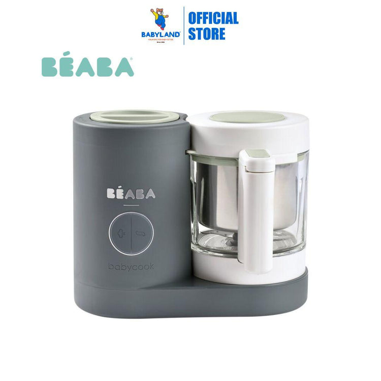 Beaba Babycook Neo Baby Food Processor - Mineral Grey | Homemade Nutritious Healthy Food Steams, Blends, Defrosts and Reheats in 15mins