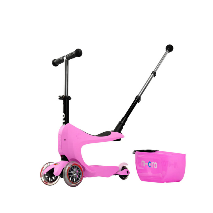 Micro 033 Mini2Go Deluxe Plus Ride On Scooter - Pink Suitable for 1-3years