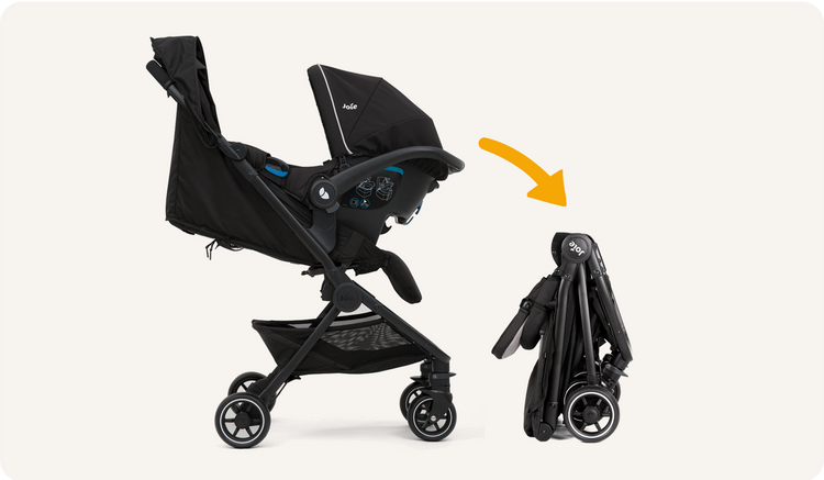 Joie Pact Travel System - Coal (Birth to 15kg)