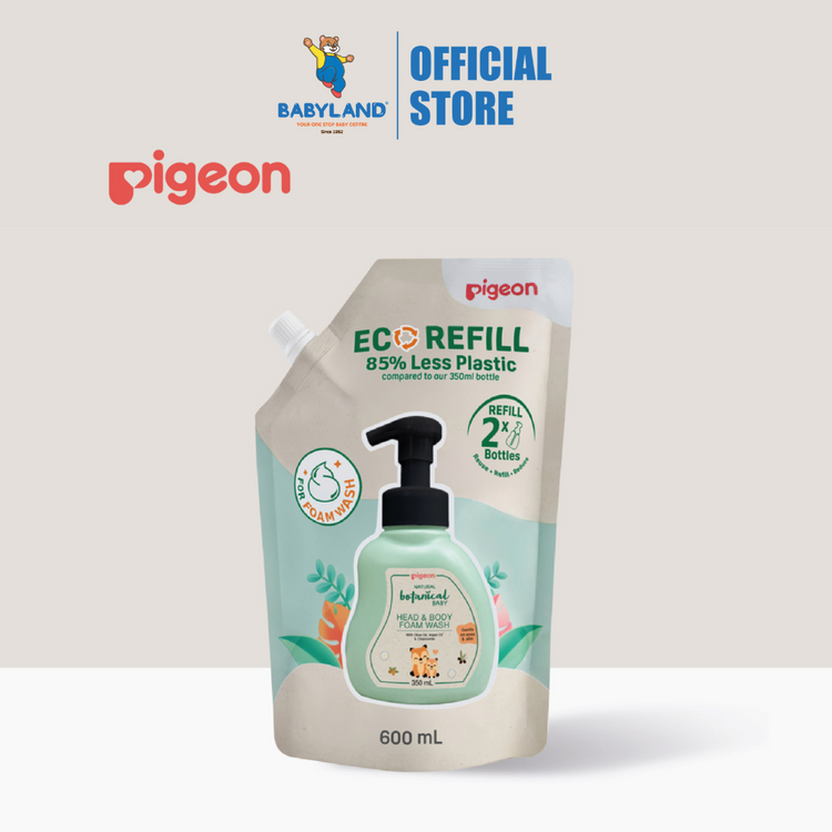 Pigeon Natural Botanical Baby Foam Wash Refill 600ml