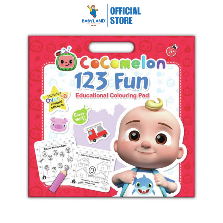 Elm Cocomelon Colouring Pad - 123