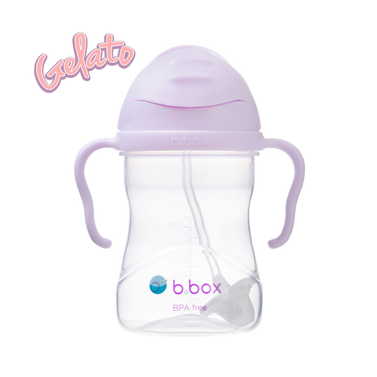 B.Box Baby Sippy Straw Cup 240ml With 360 Degree Weighted Straw (6m+) / Replacement Straw Set