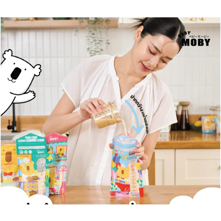Baby Moby 7days Collection Breastmilk Storage Bags 8oz (24bags)