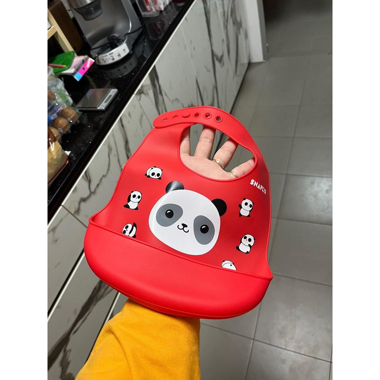 Snapkis Oh-So-Soft Silicone Bib (Panda II)