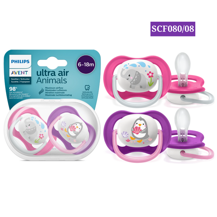 Philips Avent Ultra Air Soother Twin Pack (0-6m) (6-18m)