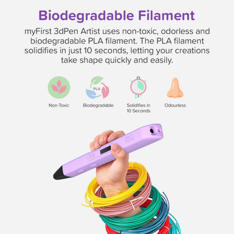 myFirst 3dPen Artist Filaments - 5 Colors Mega Pack 5x5m (Cold/Warm)